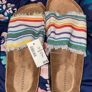 Aeropostale Sarape cork sandals
